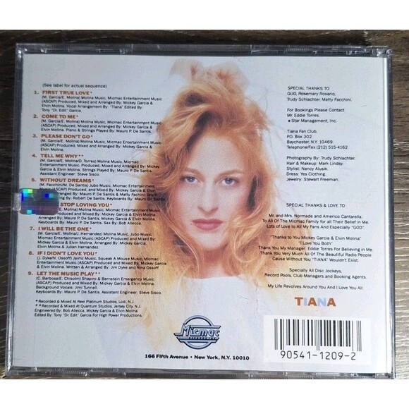 Tiana – Self-Titled CD (1990) – Freestyle Dance Pop – First True Love,Come To Me - Picture 2 of 3